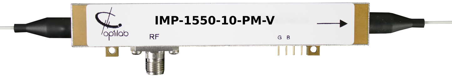 1550 nm, 10 GHz Intensity Modulator. PM, FC/APC, V Connector