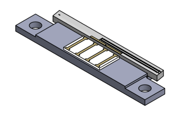 Multi-functional Integrated Optical Chip 1550 nm, 18 mm Chip on a Submount