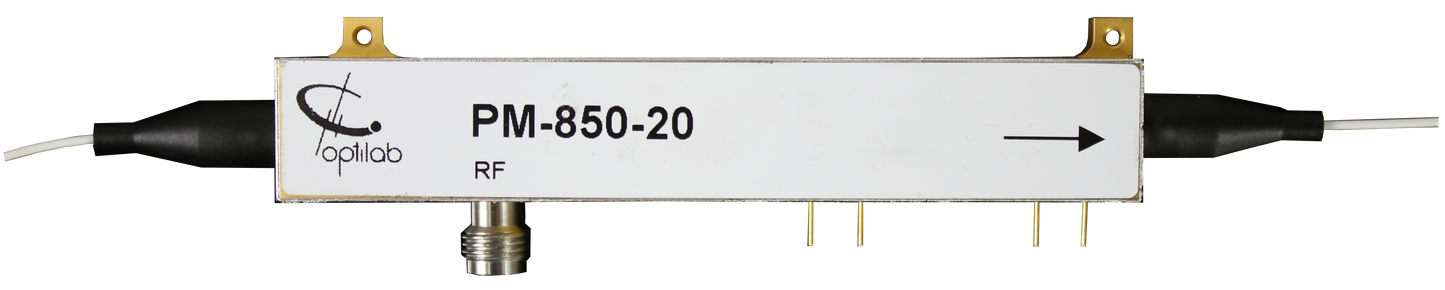 850 nm, 20 GHz Phase Modulator