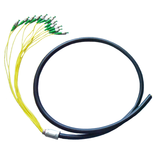 12 Core Waterproof SM Pigtail, 1 m