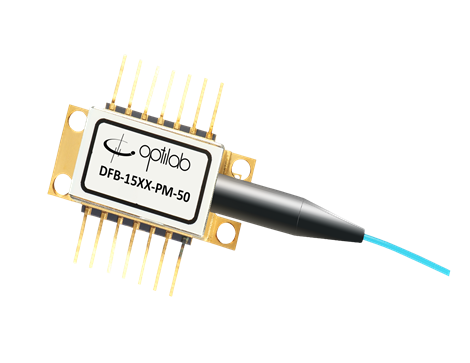 Diode laser 1540 nm - jusqu'à 100 mW - DFB couplée à une fibre - Diode laser  1540nm à impulsion ou CW
